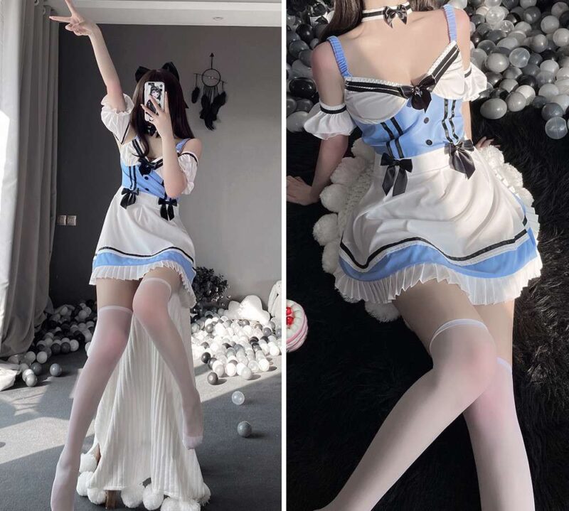 Home Maid Full Skirt Cosplay Set - Image 3