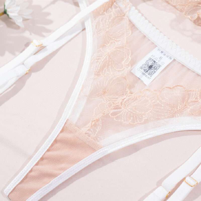 Luxury Thin Pink Lingerie Set - Image 9