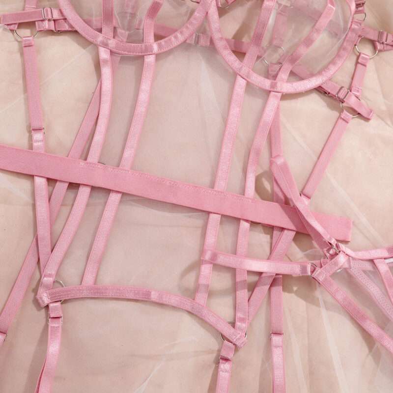 Pink Three-point Lingerie Set - Image 2